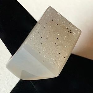 NWOT FANTASTIC DRUZY AGATE STONE RING- SZ 9 1/2🎁
